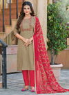 Mahendi Colour Shivli 1 Designer Fancy Wear Kurti Bottom And Dupatta Ready Made Collection 1005